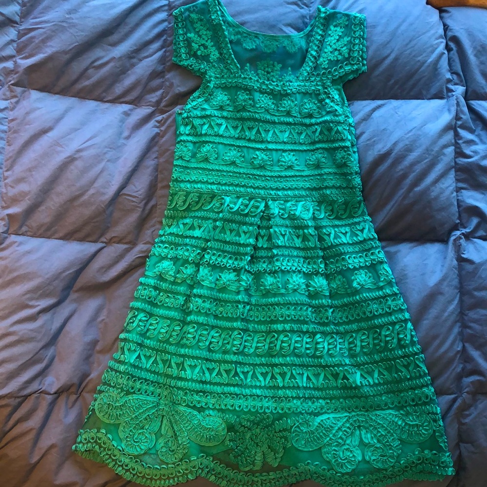 Anthropologie Turquoise Dress Size 2